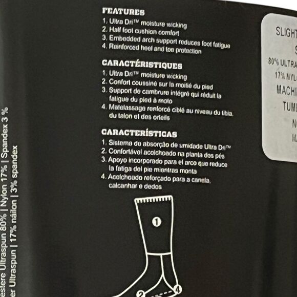 Harley-Davidson Varsity Letter H-D Riding Socks, 2 Pairs, Size L, NWT - Picture 7 of 9